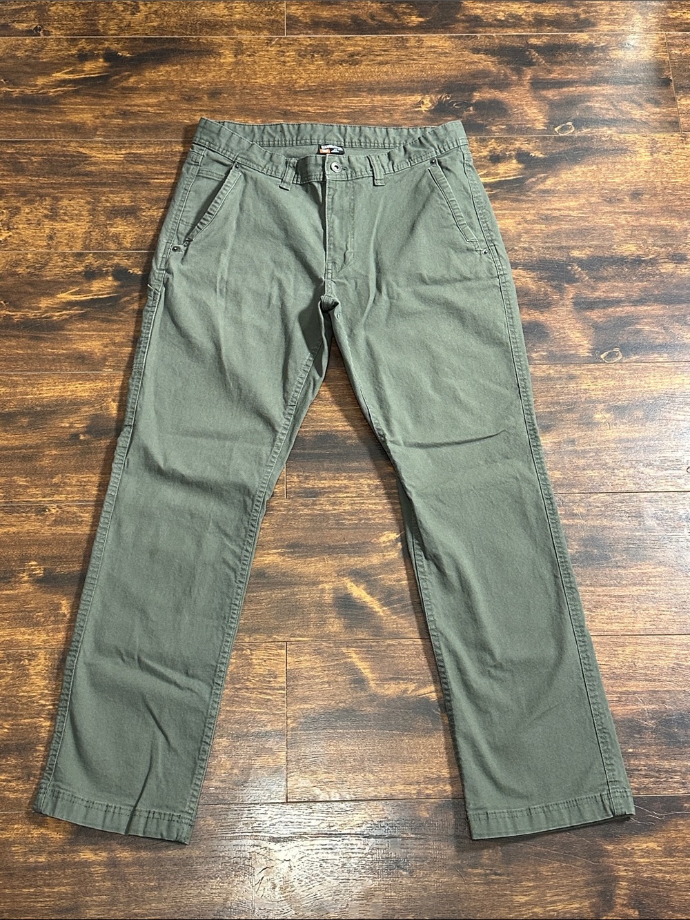 🌲 Eddie Bauer Men’s 32x32 Olive Canvas Utility Workwear Pants